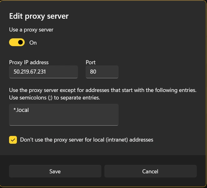 change your IP Address