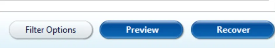 click Recover to restore Profile Data