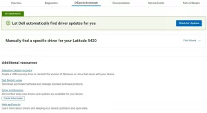 download driver file by clicking Find Drivers