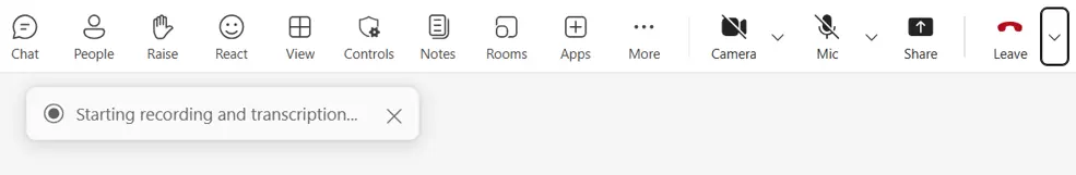 recording in progress