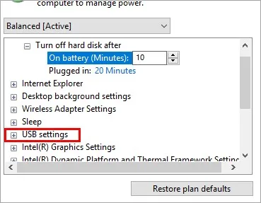 usb-setting