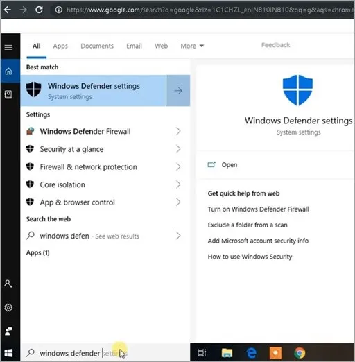 windowss-defender-setting