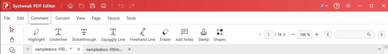Systweak PDF Editor_Edit Feature
