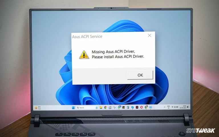 Fix – Missing Asus ACPI Driver Error on Windows PC