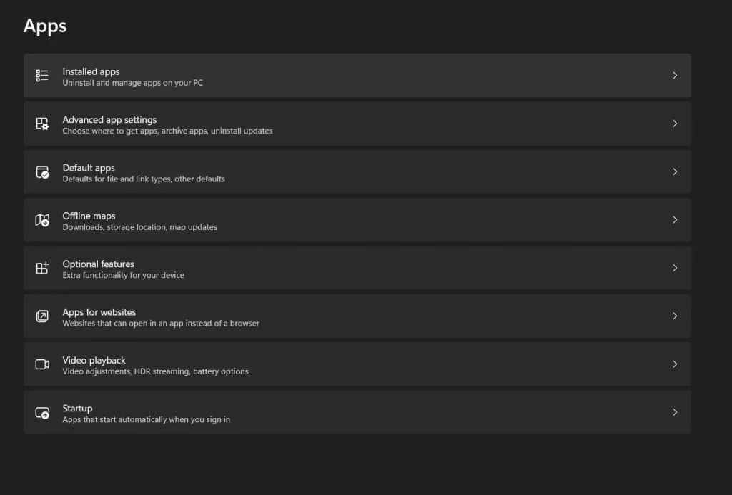Installed App