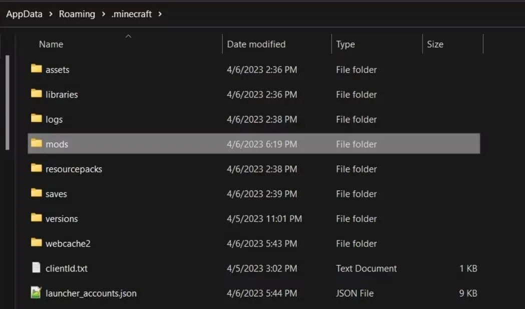 Minecraft-folder