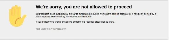 This website is not allowed