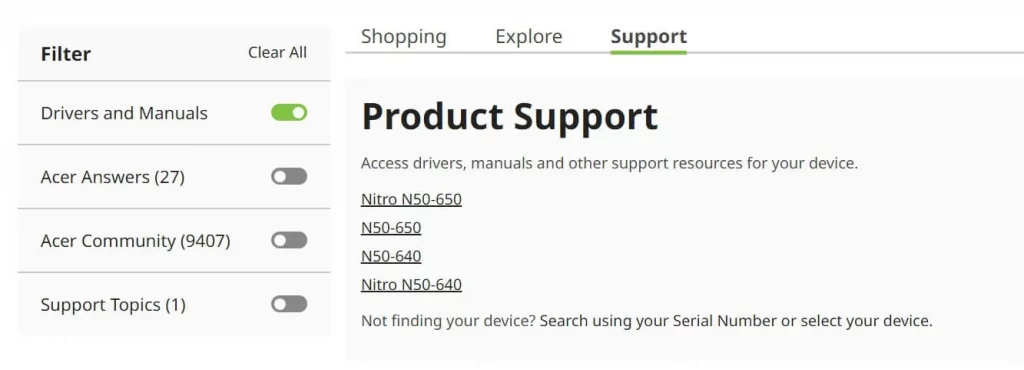 drivers and related components.