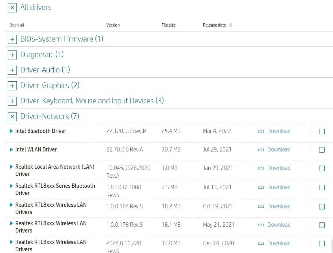 list-of-all-compatible-drivers-for-your-device