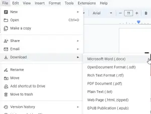 select format which you want to download