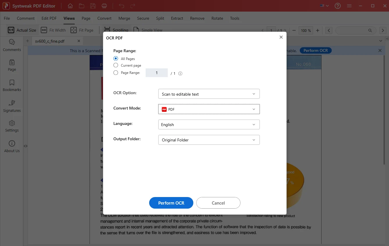 select page range