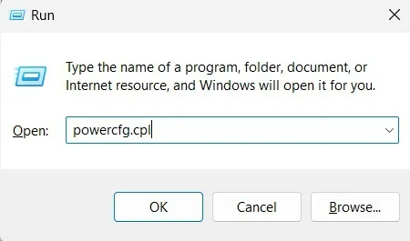 type command powercfg