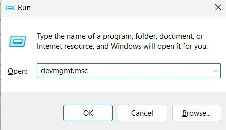 type devmgmt command