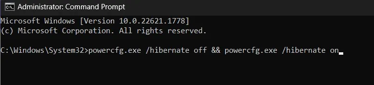powercfg in command prompt