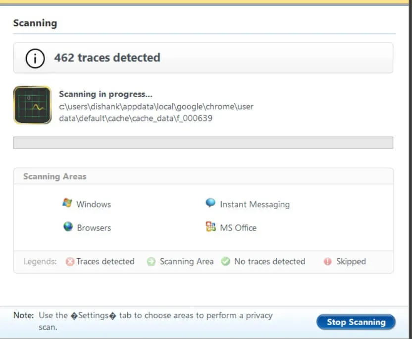 Advanced System optimizer fetching data