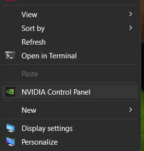 NVIDIA-Control-Panel-Option