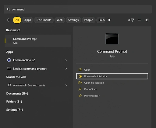 Run Command Prompt