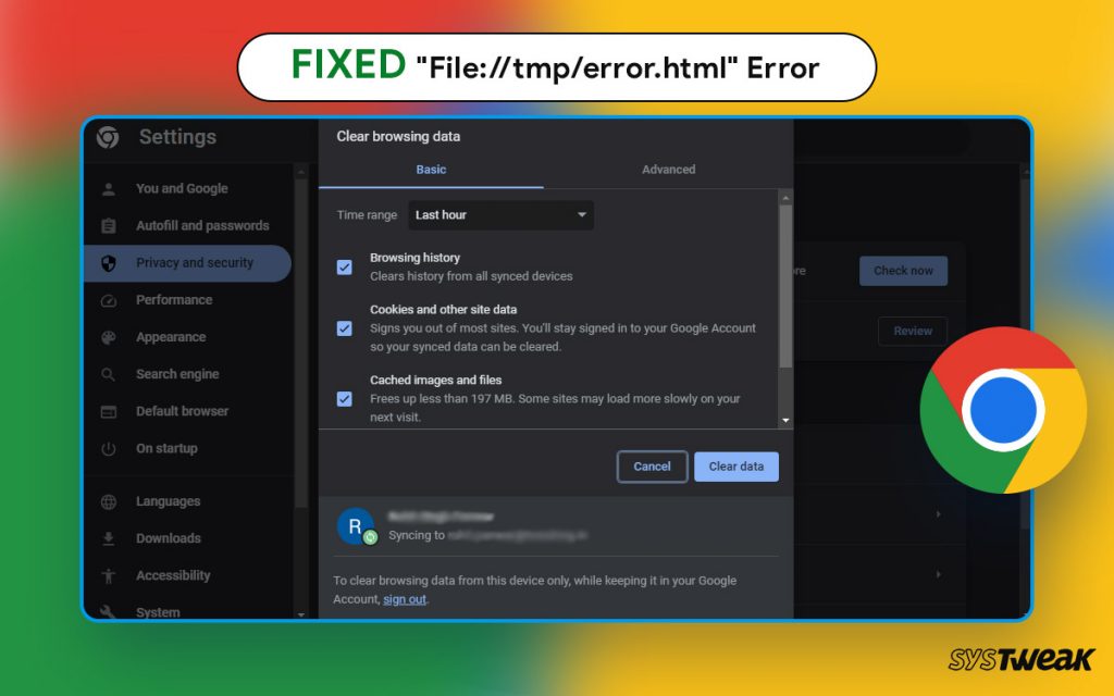 Troubleshooting "File://tmp/error.html" Error on Chrome - 6 Ways