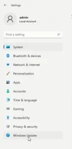 Windows 11 System Settings
