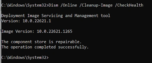 enter checkhealth command