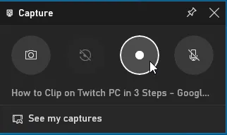 start recording using Xbox game bar