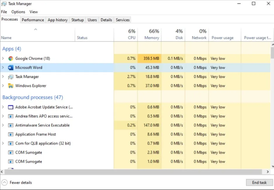 task manager