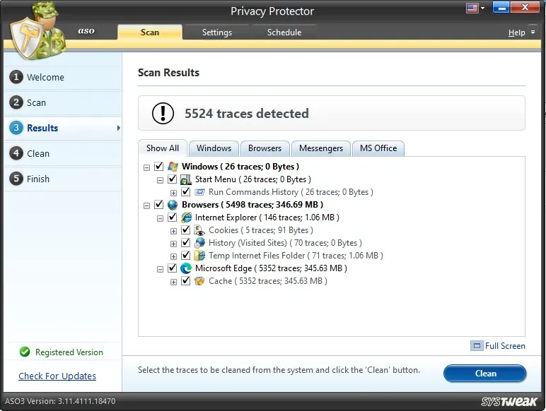 traces files