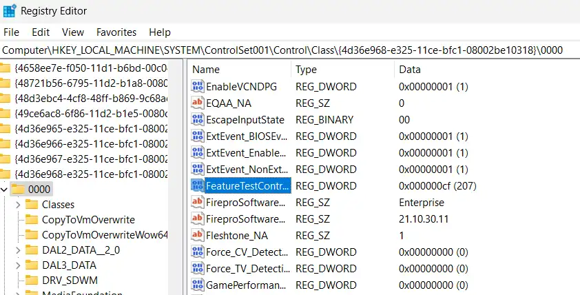 FeatureTestControl-file-in-registry-list