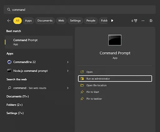 Run Command Prompt