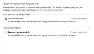 customize power plan