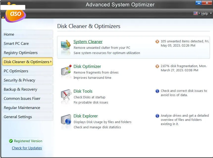 disk cleaner and optimizers