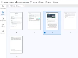 marked page to change orientation