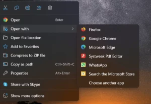 select browser to open pdf