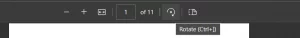 use Ctrl as a shortcut to rotate file