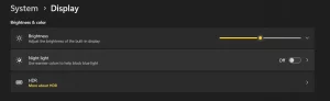 Display-settings