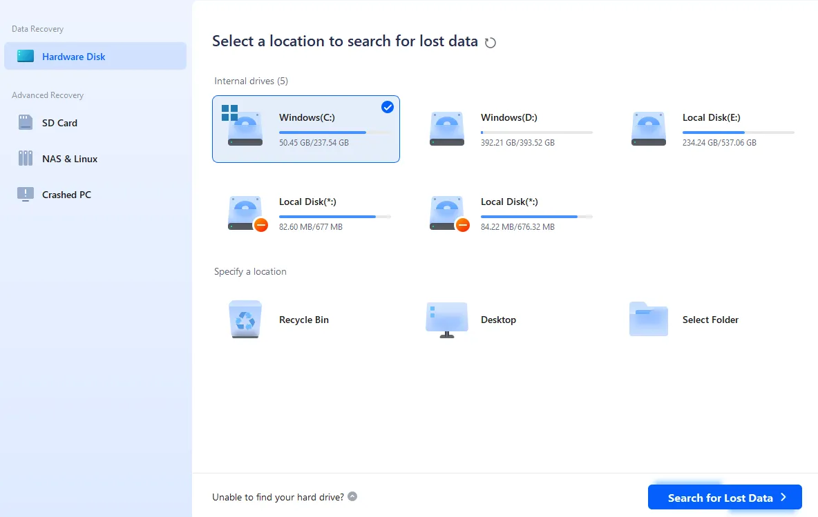 EaseUS Data Recovery
