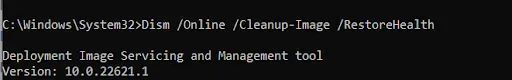 Enter-RestoreHealth-command