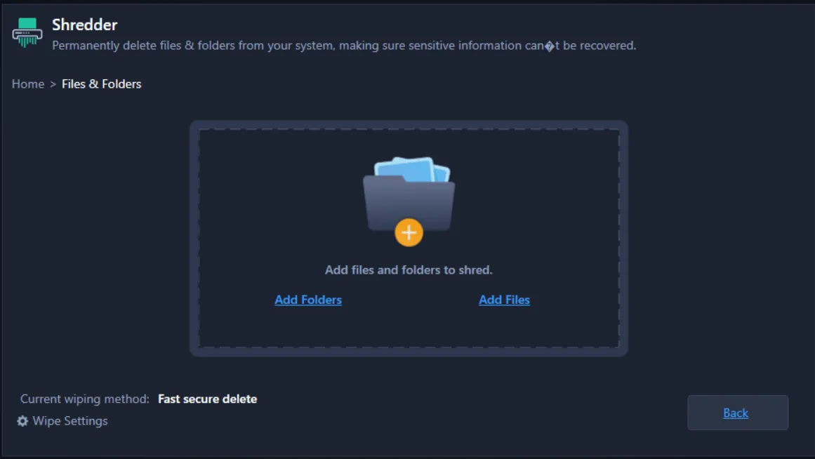 Files Shredder