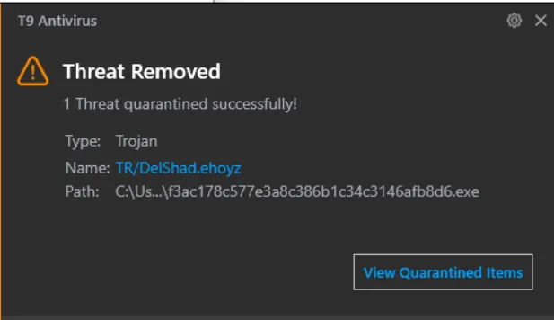 threat removed