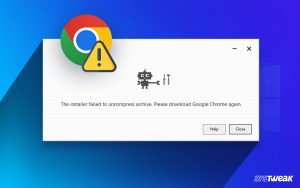CHROME CANNOT INSTALL visual data 8
