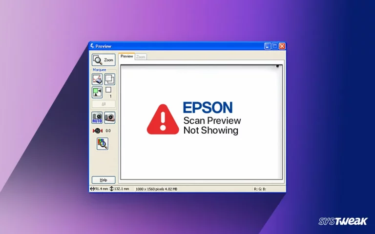 Epson Scan Preview Not Showing