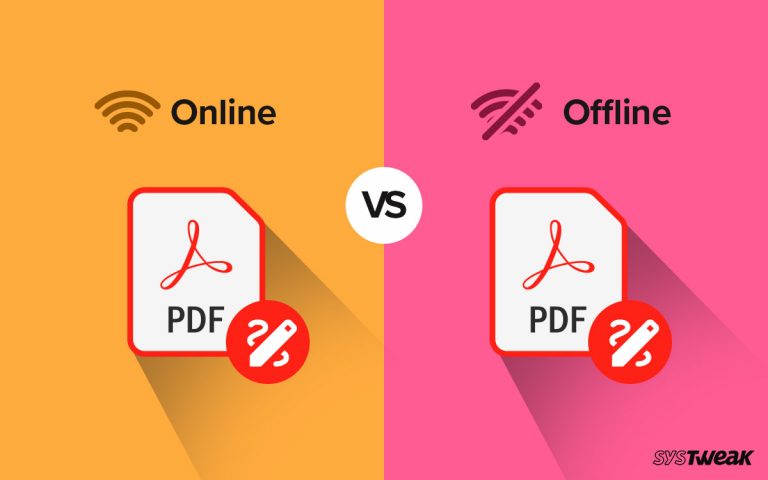 Online versus Offline PDF Editing Software