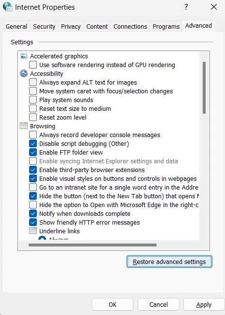 Restore-Advanced-settings-button