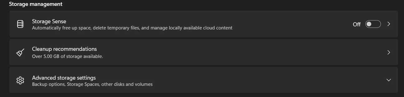 Storage-Sense-option