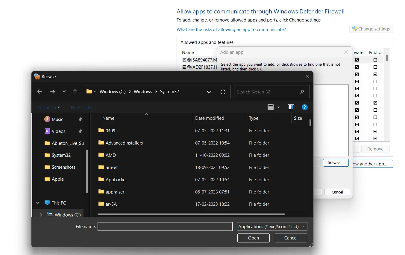 browse-Explorer-using-Allow-another-app-option