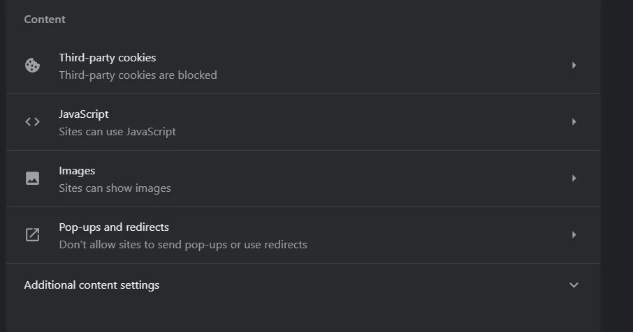 Click on the Pop-Ups