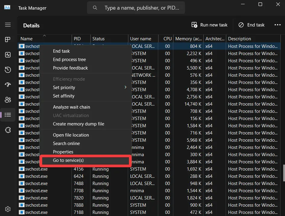 Details tab