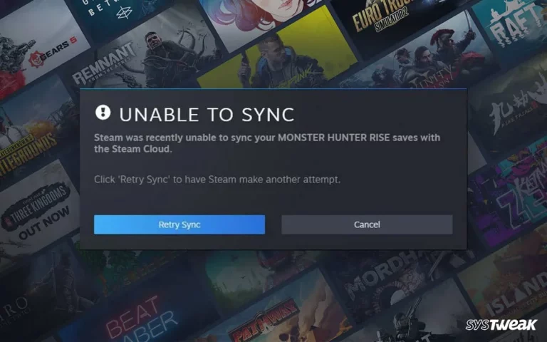 How to Fix – Steam Cloud Unable to Sync