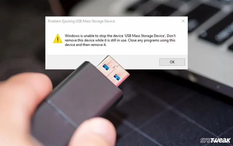 Problem Ejecting USB Mass Storage Device on Windows – [Solved]