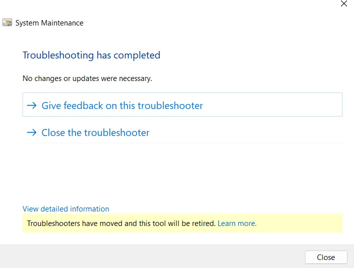 Troubleshooting 